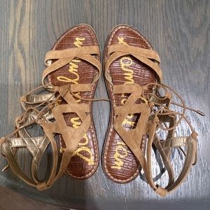 Sam Edelman Tan Gladiator Sandals